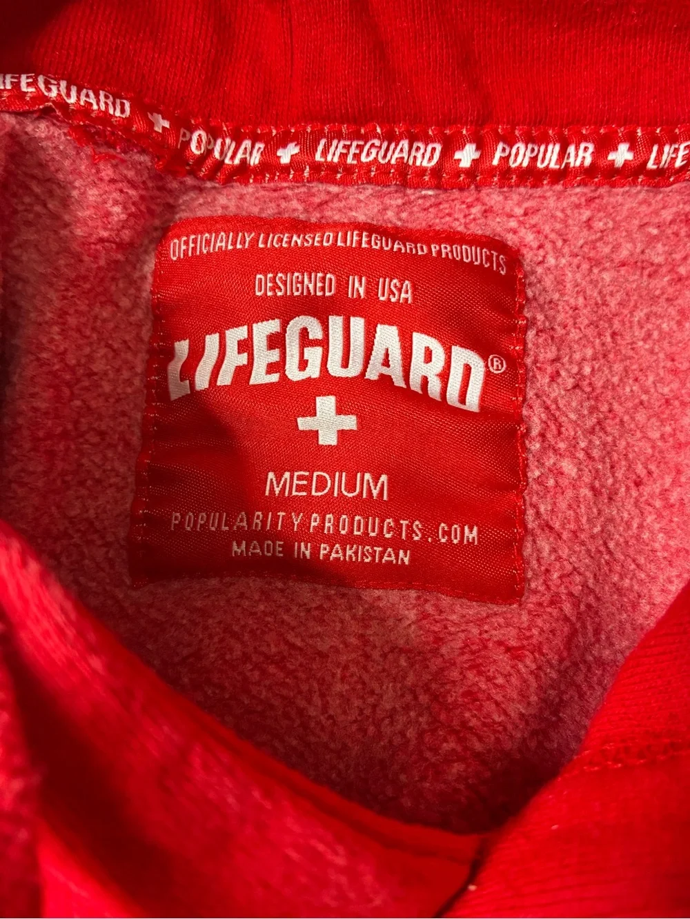 Lifeguard Pensacola Red Hooded Sweatshirt